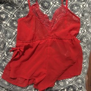 Nasty Gal chiffon teddy